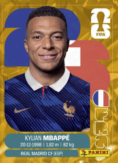 Golden football sticker