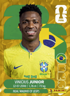 Golden football sticker