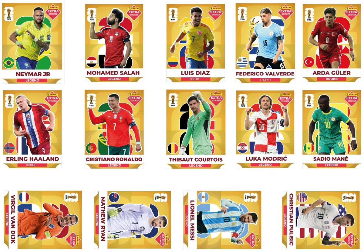 Golden stickers preview